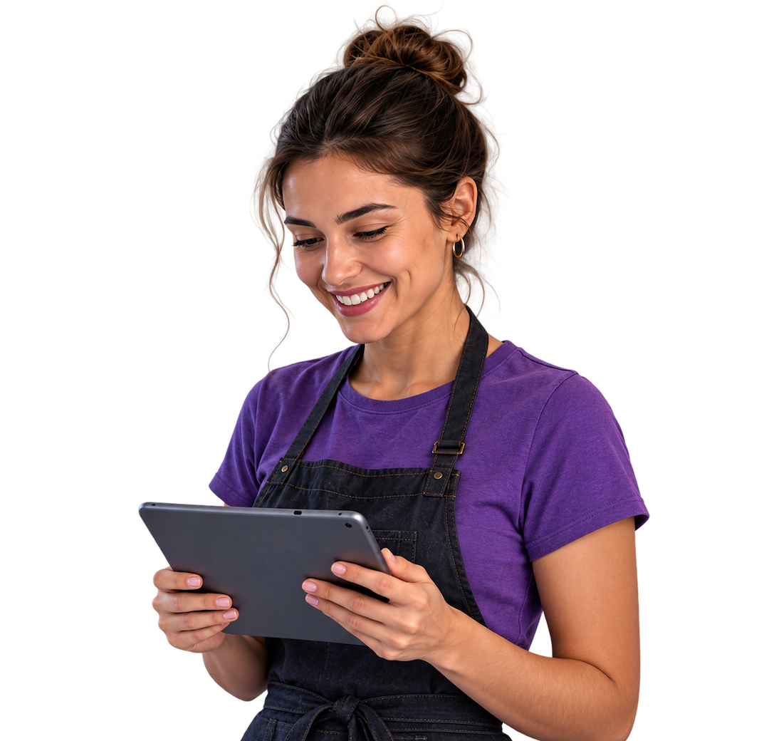Mujer con tablet